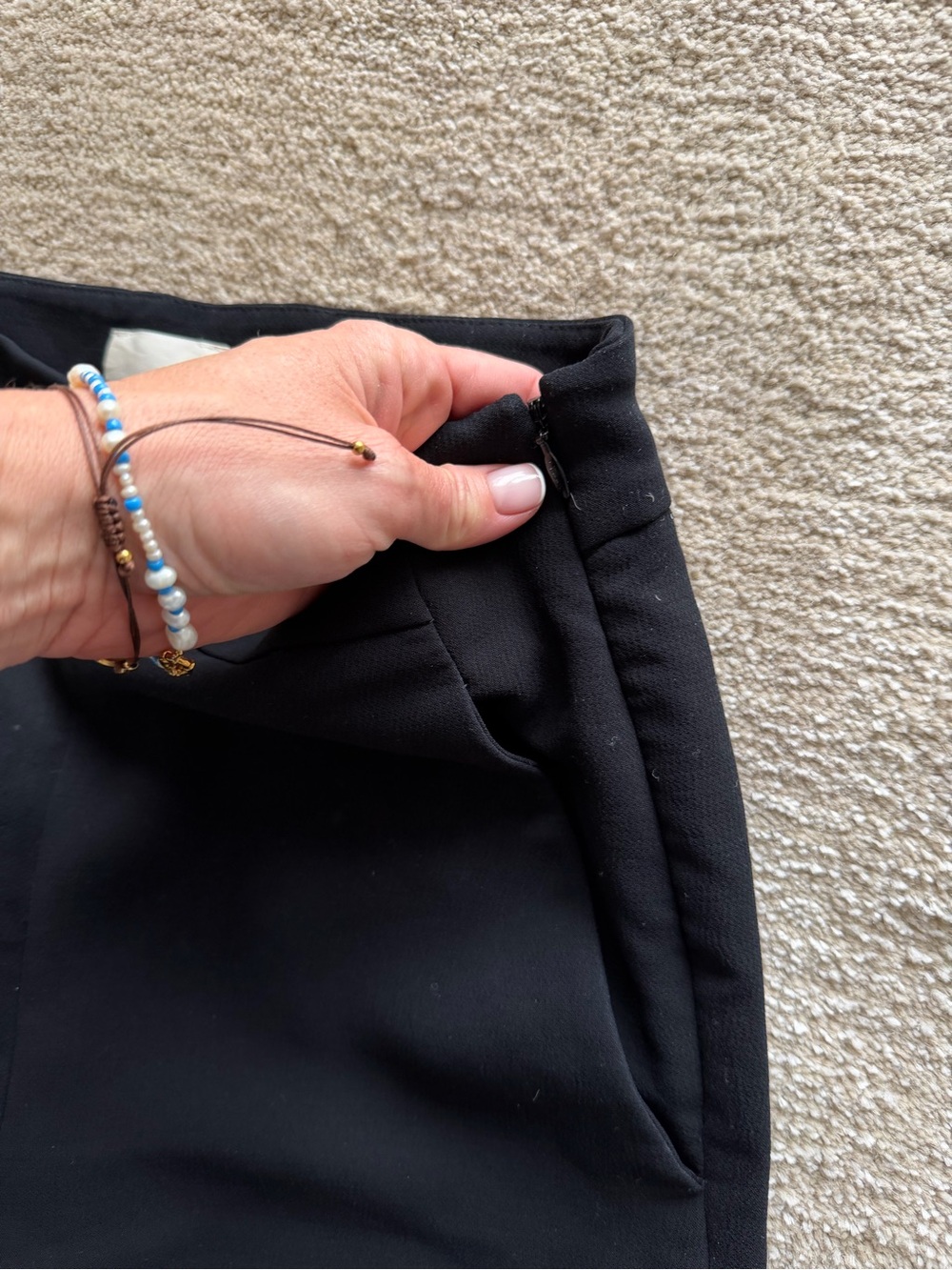 Wilfred Black Wide-Leg High-Rise Pants - Picture 2 of 3